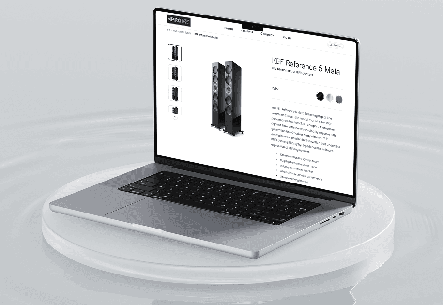 PRO FX website after the rebuild